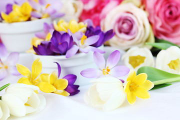 Image showing Spring table decoration