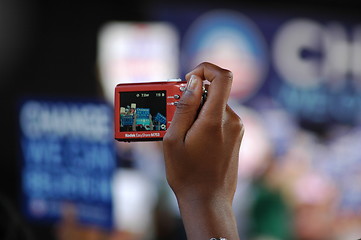 Image showing Barack Obama rally at Nissan Pavilion VA - 2008