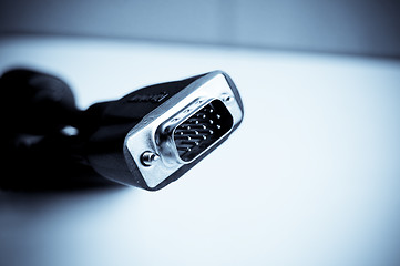 Image showing VGA monitor cable connector