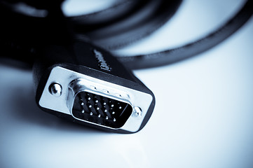 Image showing VGA monitor cable connector