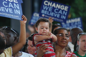 Image showing Barack Obama rally at Nissan Pavilion VA - 2008