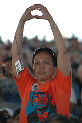 Image showing Barack Obama rally at Nissan Pavilion VA - 2008