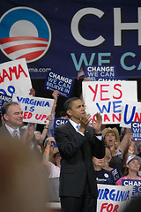 Image showing Barack Obama rally 