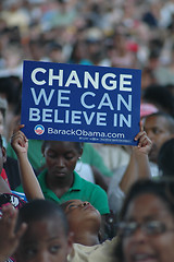 Image showing Barack Obama rally at Nissan Pavilion 