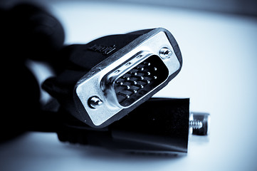 Image showing VGA monitor cable connector