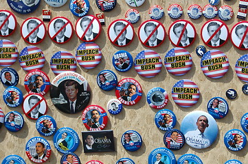 Image showing Presidential pin collection 