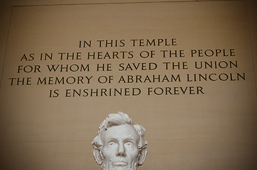 Image showing Abraham Lincoln memorial