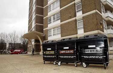 Image showing Recycling Bins