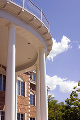 Image showing Close up on an Old Colonial Building