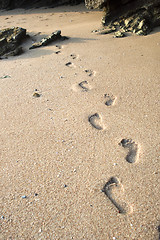 Image showing footsteps