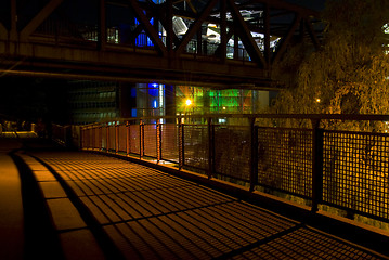Image showing Bridge at night