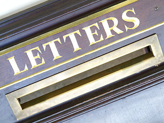 Image showing Letters