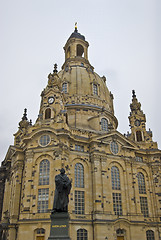 Image showing Frauenkirche with Luther