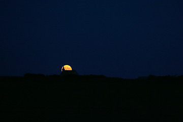 Image showing Moon on Horizon