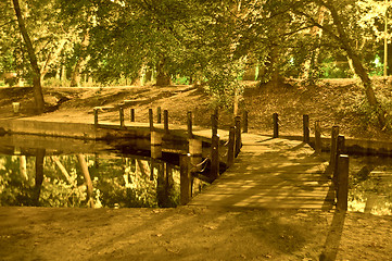 Image showing Bridge in a park