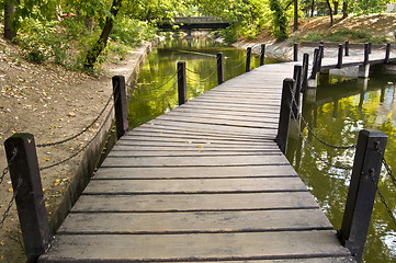 Image showing Bridge in a park