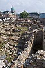 Image showing Archaeological excavation on the castle hill