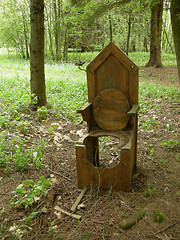 Image showing Forest Outhouse