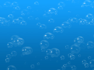 Image showing Blue bubbles