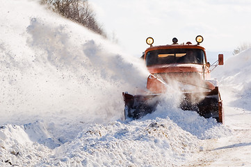 Image showing Snowplow at work