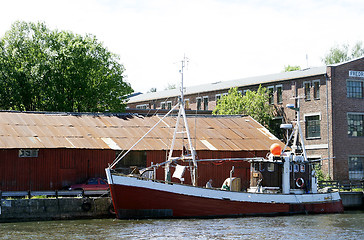 Image showing Old Wooden Boat