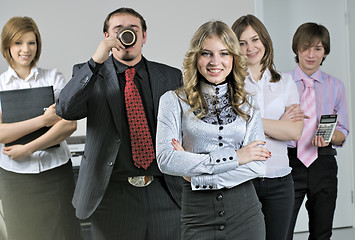 Image showing Young business team