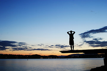 Image showing Dock at Dusk