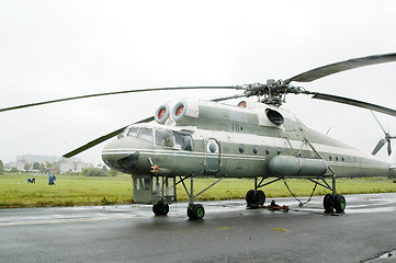 Image showing Landing helicopter MI-10K