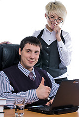 Image showing Successful young businessman
