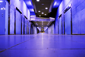 Image showing Empty Abandoned Tunnel