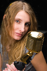 Image showing Woman at concert