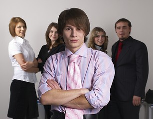 Image showing Young business team