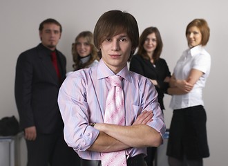 Image showing Young business team