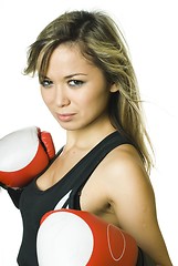 Image showing Boxing girl