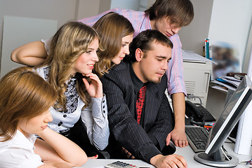 Image showing Young business team