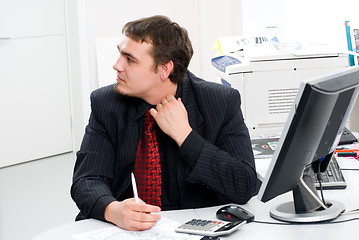 Image showing Businessman in office