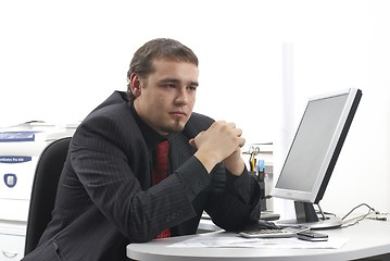 Image showing Businessman in office