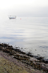 Image showing Sail Boat in Fog