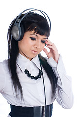 Image showing Woman with headphones