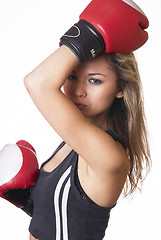 Image showing Boxer woman