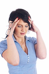 Image showing Girl with headache