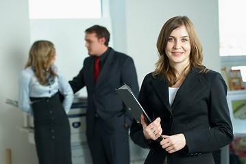 Image showing Businesswoman with her team