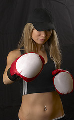 Image showing Boxing girl