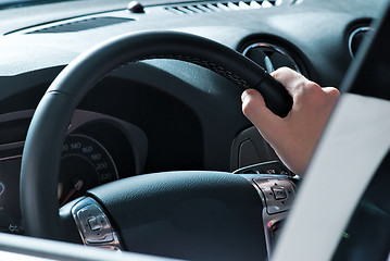 Image showing Driving man