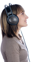 Image showing Woman with headphones