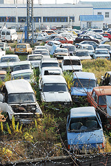 Image showing Dump of old cars