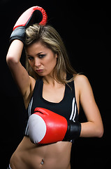 Image showing Boxing girl