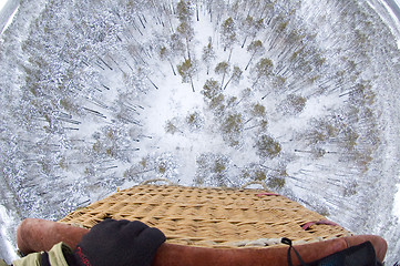 Image showing View from air balloon