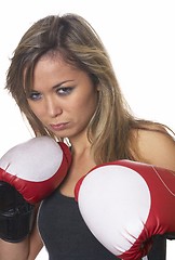 Image showing Beautyful boxing girl