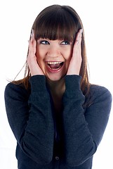 Image showing Surprised girl